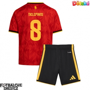 Belgie Youri Tielemans #8 Dětské Domácí dres komplet MS 2026 Krátký Rukáv (+ trenýrky)